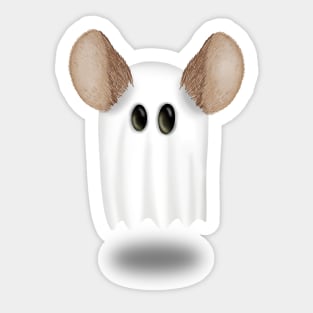 Ghost Mouse Ears Cartoon Ghostly Sheet Sticker